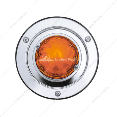 United Pacific GloLight Watermelon Sleeper Bunk Kit,  Stainless Steel Bezel- Amber (9 Diodes)