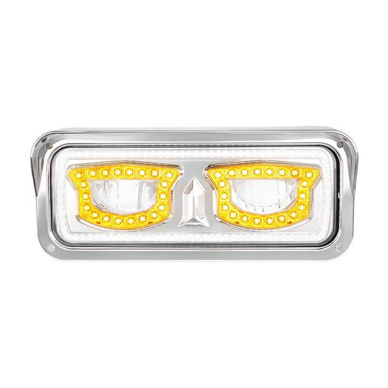 United Pacific High Power Chrome LED Headlight With Turn Signal And Position Light-Passenger 35716