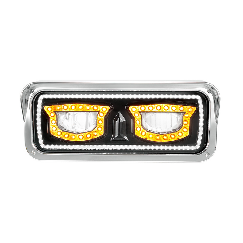United Pacific High Power Blackout LED Headlight With Turn Signal And Position Light-Passenger 35718
