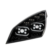 United Pacific Black Cascadia Projector Headlight - Driver