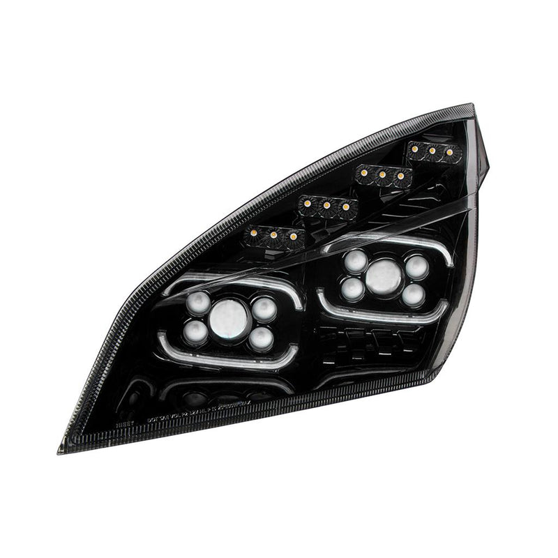 United Pacific Black Cascadia Projector Headlight - Driver