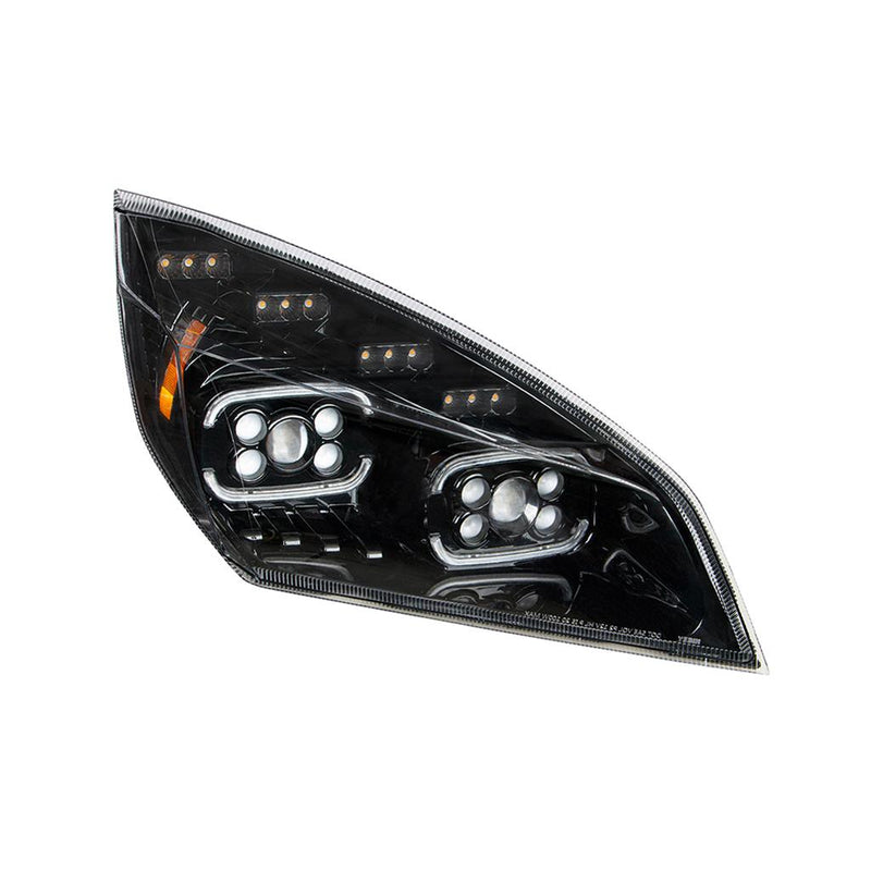 United Pacific Black Cascadia Projector Headlight - Passenger