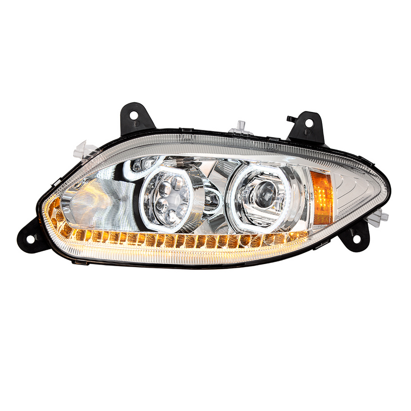 United Pacific Chrome 17 LED Headlight For 2018-2026 International LT Driver 35733