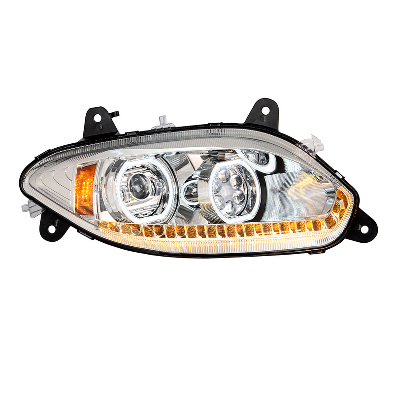 United Pacific Chrome 17 LED Headlight For 2018-2026 International LT Passenger 35734