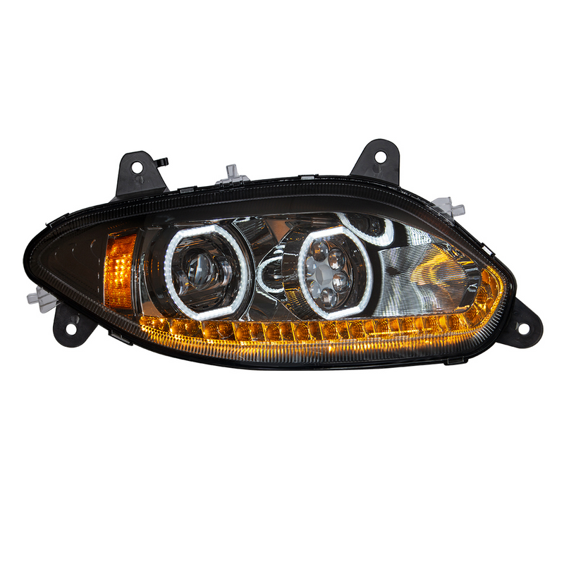 United Pacific Black 17 LED Headlight For 2018-2026 International LT Passenger 35736