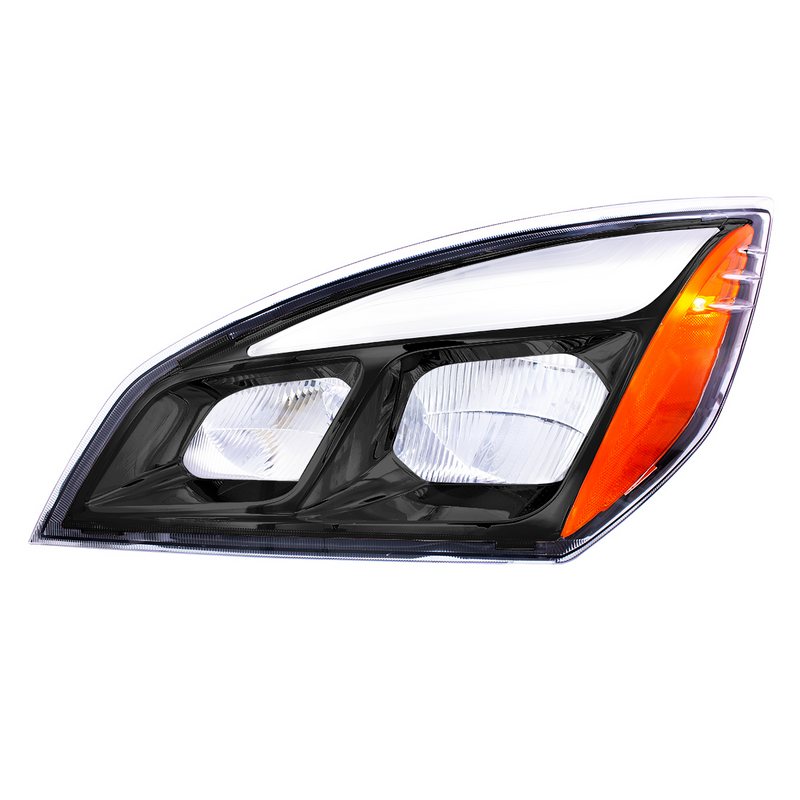 United Pacific Black LED Headlight For 2018-2024 Freightliner Cascadia Driver 35739