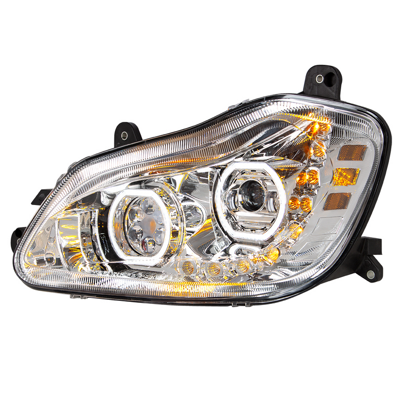 United Pacific Chrome 10 LED Headlight for 2013-2021 Kenworth T680 Driver Side 35741