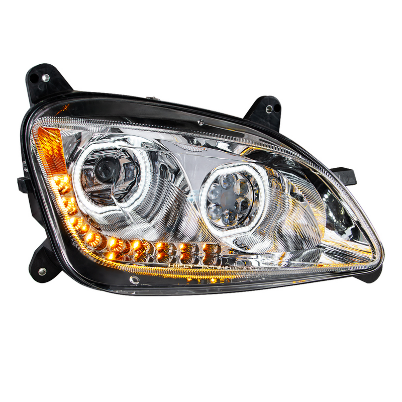United Pacific Chrome 10 LED Headlight For Peterbilt 587 (2010-2016) & 579 (2012-2021) Passenger Side 35746
