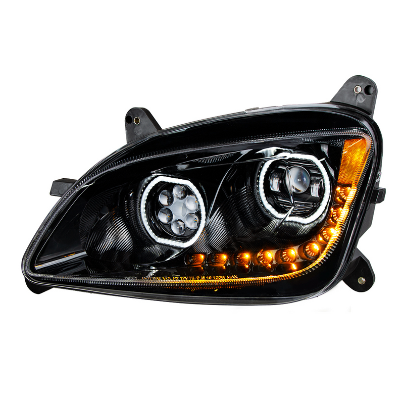 United Pacific Black 10 LED Headlight For Peterbilt 587 (2010-2016) & 579 (2012-2021) Driver Side 35747