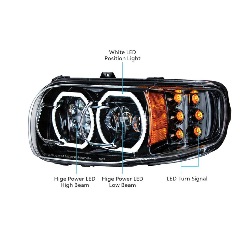 United Pacific High Power Blackout LED Headlight - Passenger