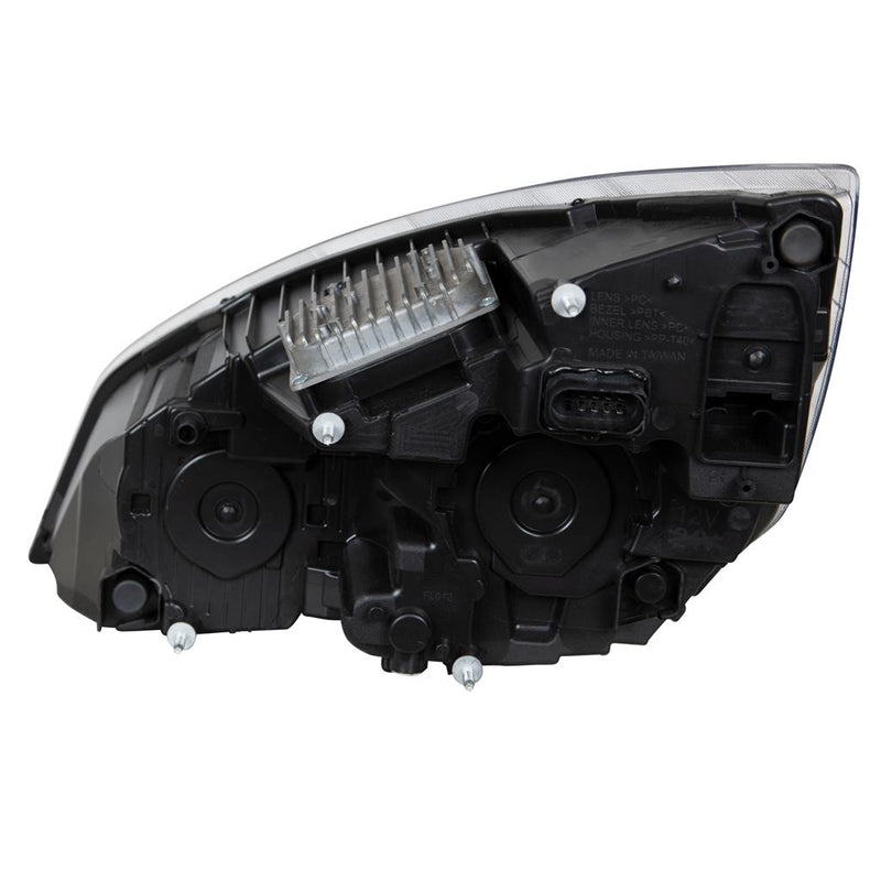 United Pacific Chrome LED Projection Headlight with LED Position Light - Passenger