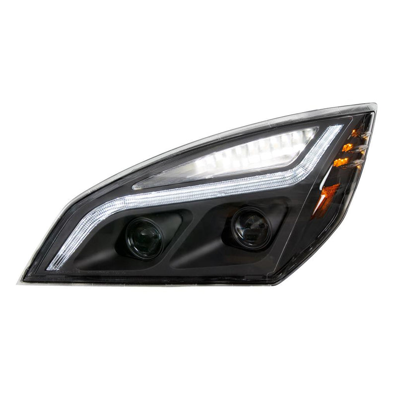 United Pacific Blackout LED Projection Headlight with LED Position Light and Turn Signal