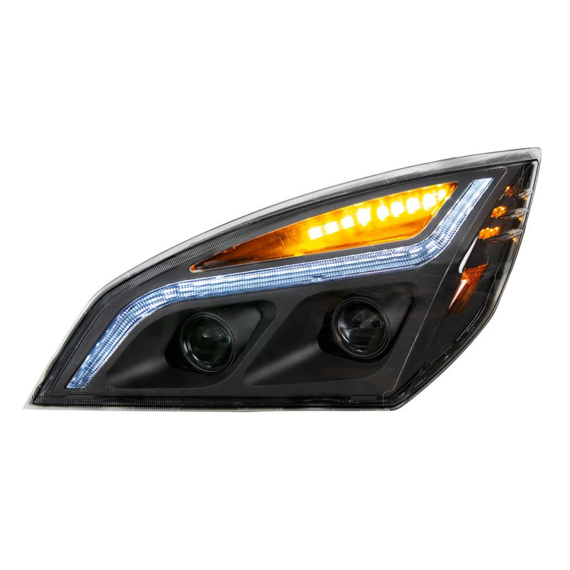 United Pacific Blackout LED Projection Headlight with LED Position Light and Turn Signal