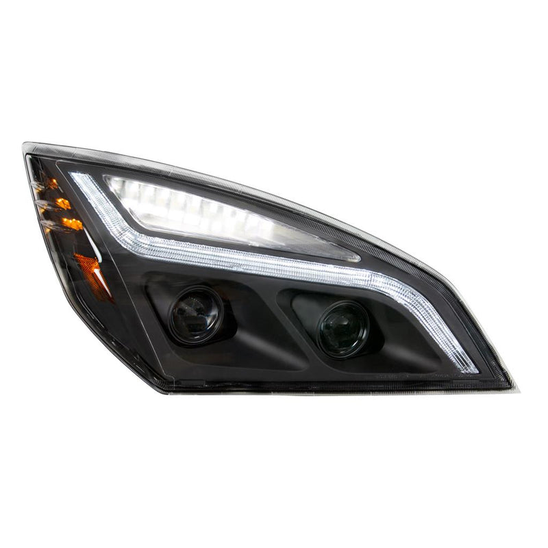 United Pacific Blackout LED Projection Headlight with LED Position Light & Turn Signal - Passenger
