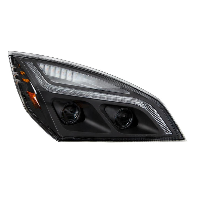 United Pacific Blackout LED Projection Headlight with LED Position Light & Turn Signal - Passenger