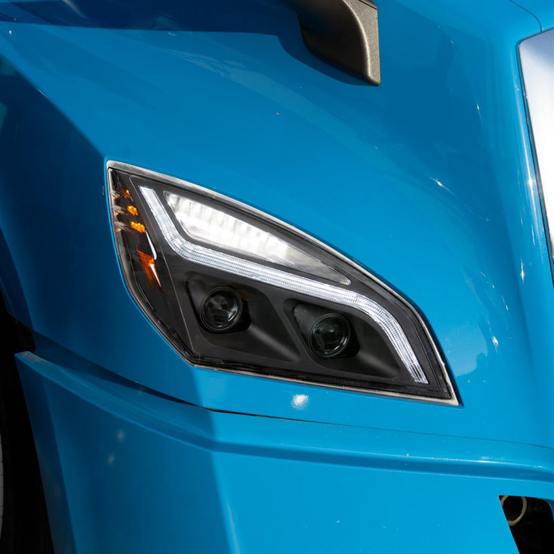 United Pacific Blackout LED Projection Headlight with LED Position Light & Turn Signal - Passenger