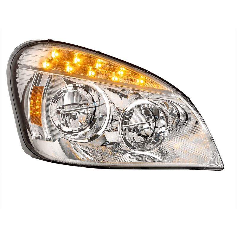 United Pacific Chrome LED Headlight For 2008-2017 Freightliner Cascadia Passenger 35832