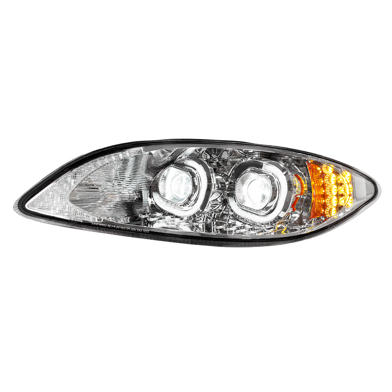 United Pacific Chrome LED Headlight For 2006-2017 International Prostar Driver 35867