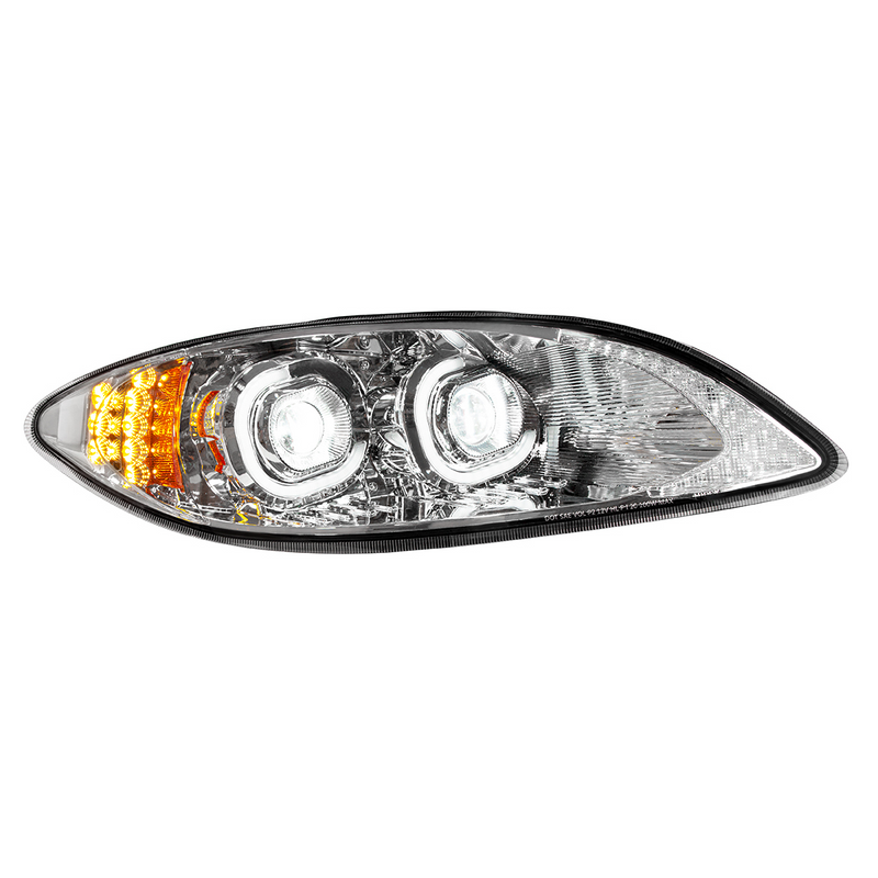 United Pacific Chrome LED Headlight For 2006-2017 International Prostar Passenger 35868
