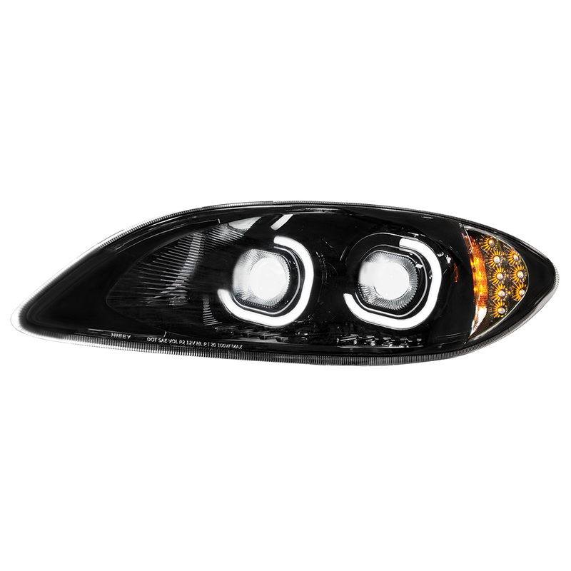 United Pacific Blackout LED Headlight For 2006-2017 International Prostar Driver 35869