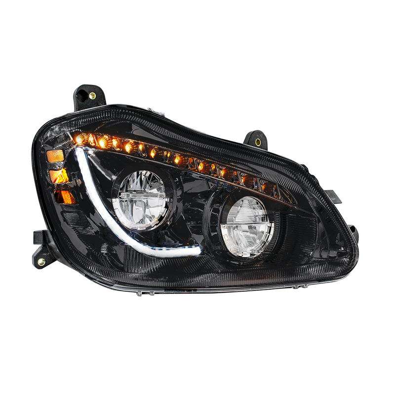 United Pacific High Power 45 LED Blackout Headlight With Sequential Turn Signal For 2013-2021 Kenworth T680-Passenger 35892