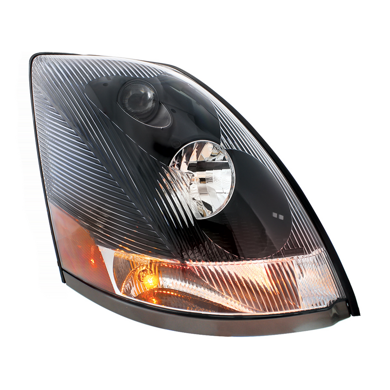 United Pacific Blackout Headlight For 2003-2017 Volvo VN Passenger Competition Series 35904