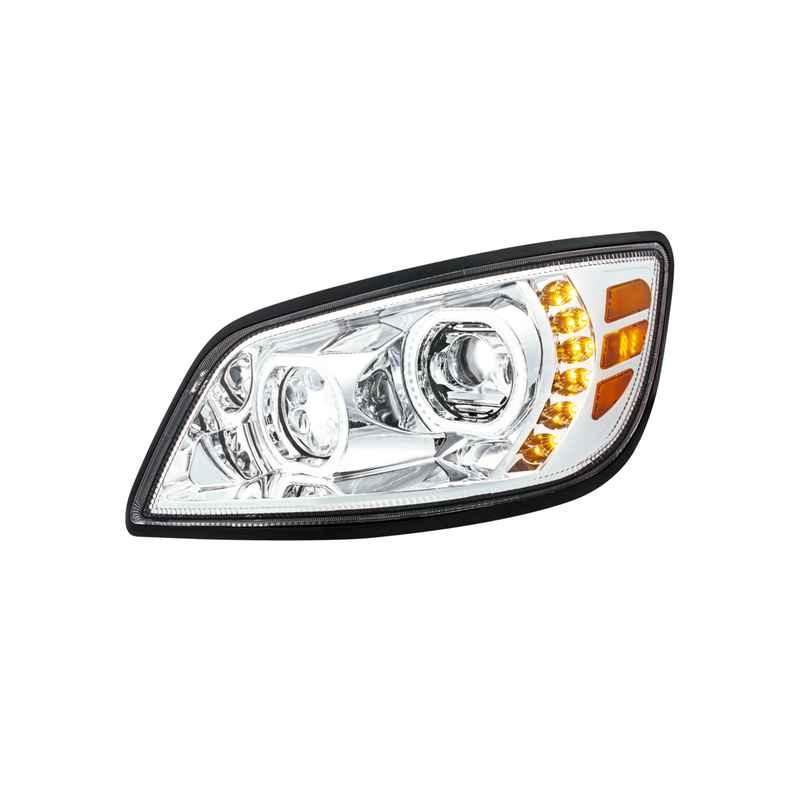 United Pacific High Power 10 LED Chrome Headlight For 2005-2021 Hino 238/258/268/338-Driver 35919