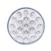 United Pacific 19 LED 4" Round Double Fury Light with Clear Lens - Red/Blue