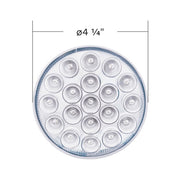 United Pacific 19 LED 4" Round Double Fury Light with Clear Lens - Red/Greem