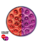 United Pacific 19 LED 4" Round Double Fury Light with Clear Lens - Red/Purple