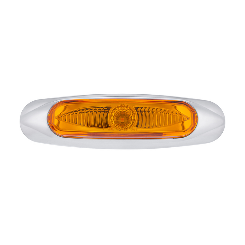United Pacific 5-3/4" Wide 3 LED ViperEye Light (Clearance/Marker) Amber LED/Amber Lens 35995