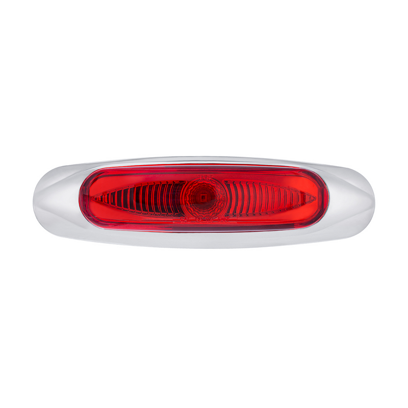 United Pacific 5-3/4" Wide 3 LED ViperEye Light (Clearance/Marker) Red LED/Red Lens 35996