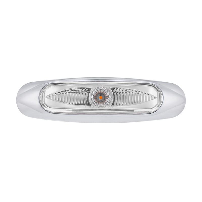 United Pacific 5-3/4" Wide 3 LED ViperEye Light (Clearance/Marker) Amber LED/Clear Lens 35997