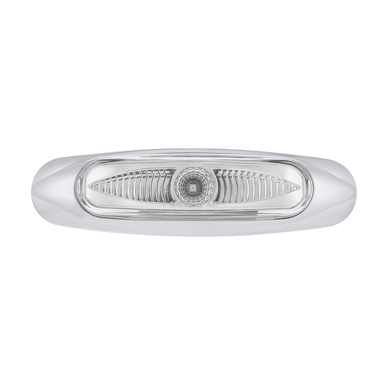 United Pacific 5-3/4" Wide 3 LED ViperEye Light (Clearance/Marker) Red LED/Clear Lens 35998