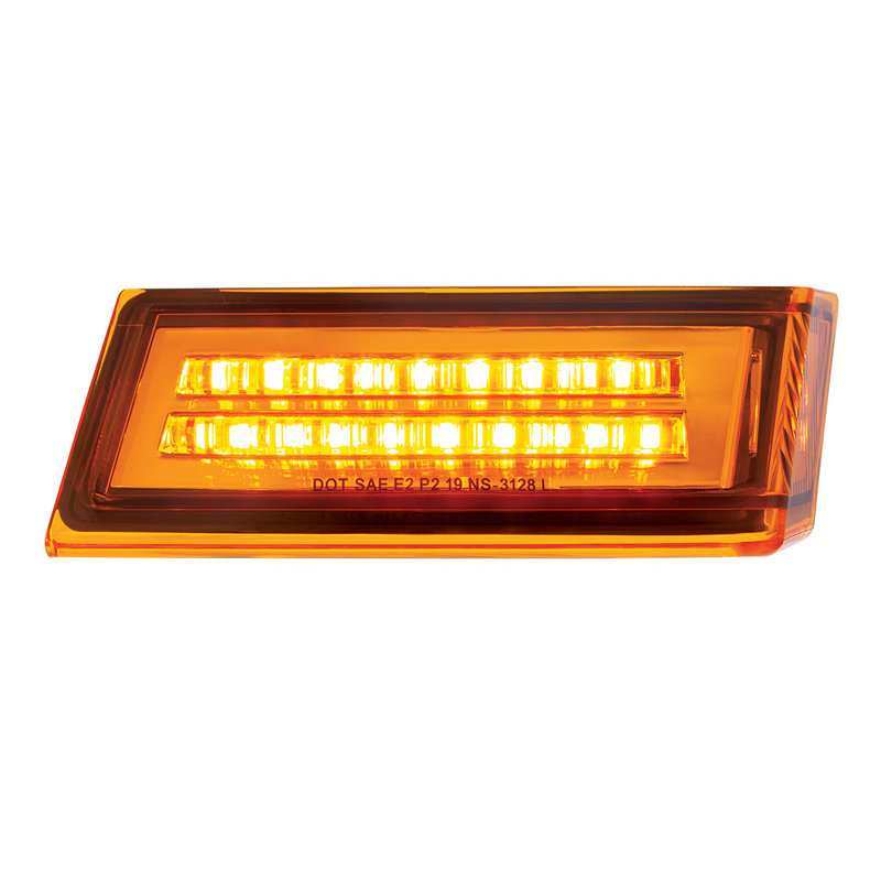 United Pacific 35 LED Sequential Turn Signal Light For 2018-2026 Freightliner Cascadia Passenger Amber LED/Amber Lens 36001