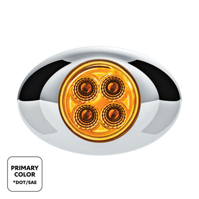 United Pacific 4 LED Double Fury Light - Amber/White
