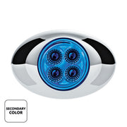 United Pacific 4 LED Double Fury Light - Amber/Blue