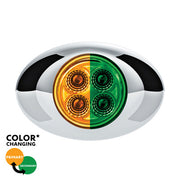 United Pacific 4 LED Double Fury Light - Amber/Green
