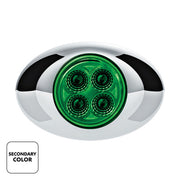 United Pacific 4 LED Double Fury Light - Amber/Green