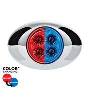 United Pacific 4 LED Double Fury Light - Red/Blue