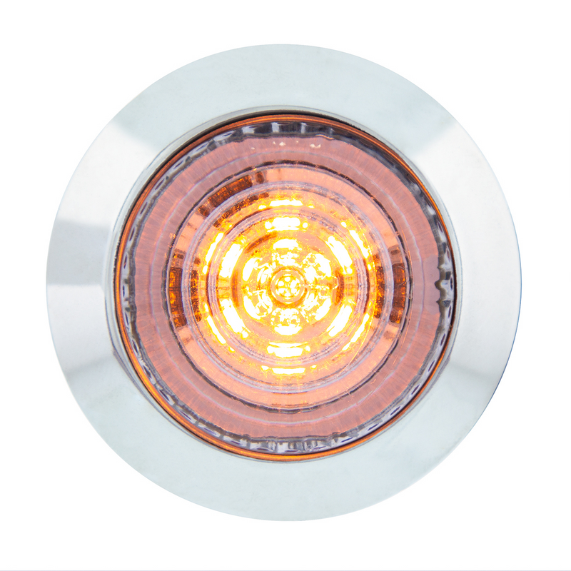 United Pacific 6 LED 1-1/4" Dual Function Light (Clearance/Marker)-Amber LED/Clear Lens 36037