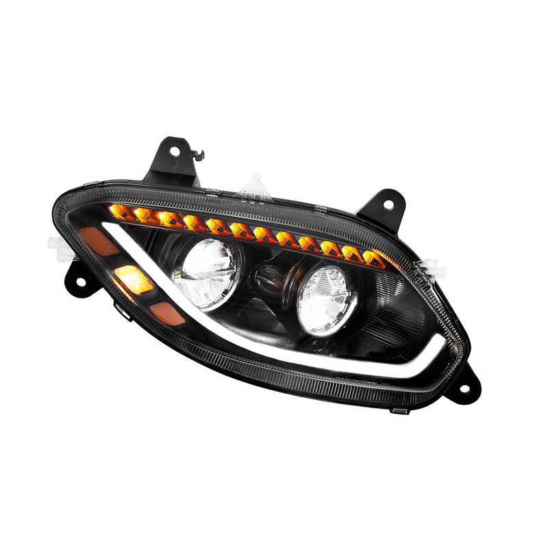United Pacific Black LED 86 Headlight For 2018-2026 International LT Truck Passenger 36069