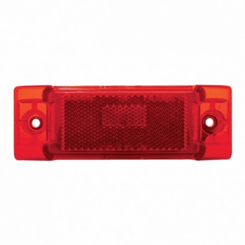 United Pacific Rectangular Light (Clearance/Marker) With Reflex Lens Red Lens 36084