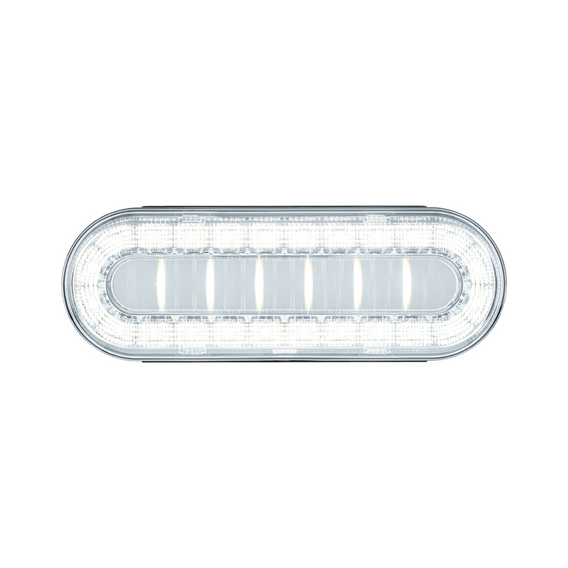 United Pacific 30 LED 6" Oval Lumos Light I-Series (Back-Up) White LED/Clear Lens 36104