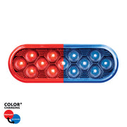United Pacific Double Fury Oval Light- Red (13 Diodes)