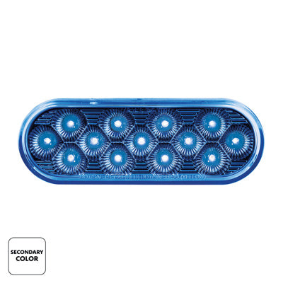 United Pacific Double Fury Oval Light- Red (13 Diodes)