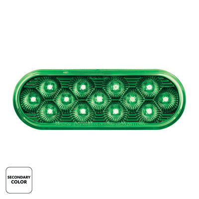 United Pacific Double Fury Oval Light- Red (13 Diodes)
