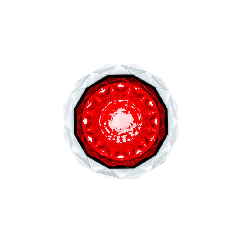 United Pacific 2 LED Dual Function Mini Crystal Watermelon Light (Clearance/Marker)-Red LED/Red Lens 36163