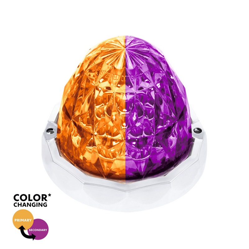 United Pacific Double Fury Crystal Watermelon Light Kit with Bezel - Amber/Purple