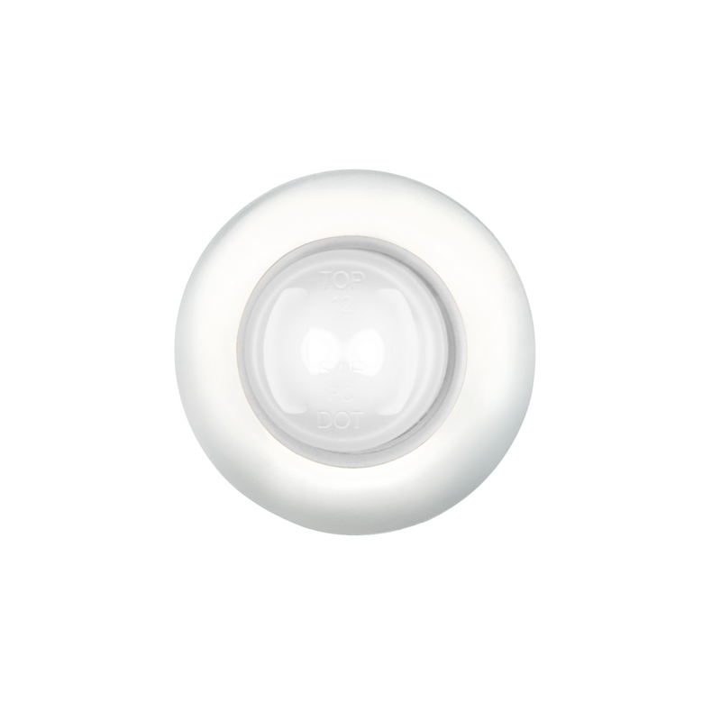 United Pacific GloLight 2 LED 3/4" Mini Light (Auxiliary/Utility) With Stainless Steel Trim-White LED/Clear Lens 36227